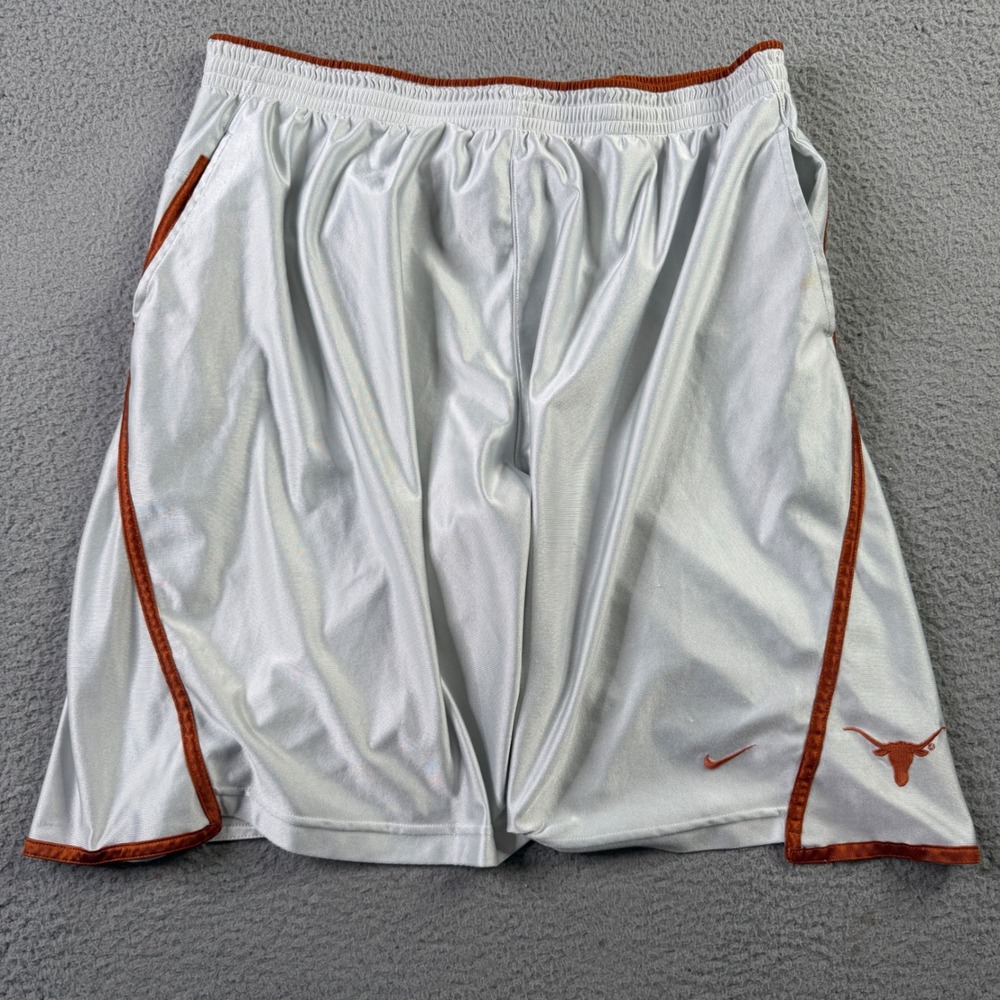 Nike Dazzle University Of Texas Longhorns Basketball Team Shorts Mens Size XXL